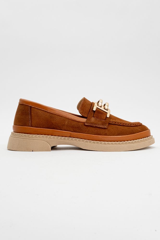 kadin-deri-tokali-loafer-TABA NUBUK-NHR252178-0087884_0